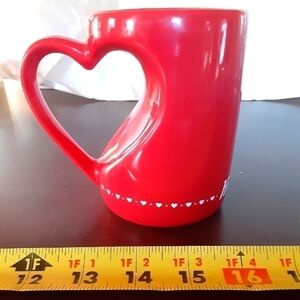 Krispy Kreme Doughnut Valentine Heart Shaped Coffee Mug.